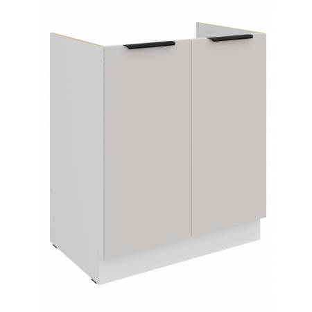Szafka kuchenna pod zlew 80 cm kaszmir + biały CAROL 80 ZL 2F